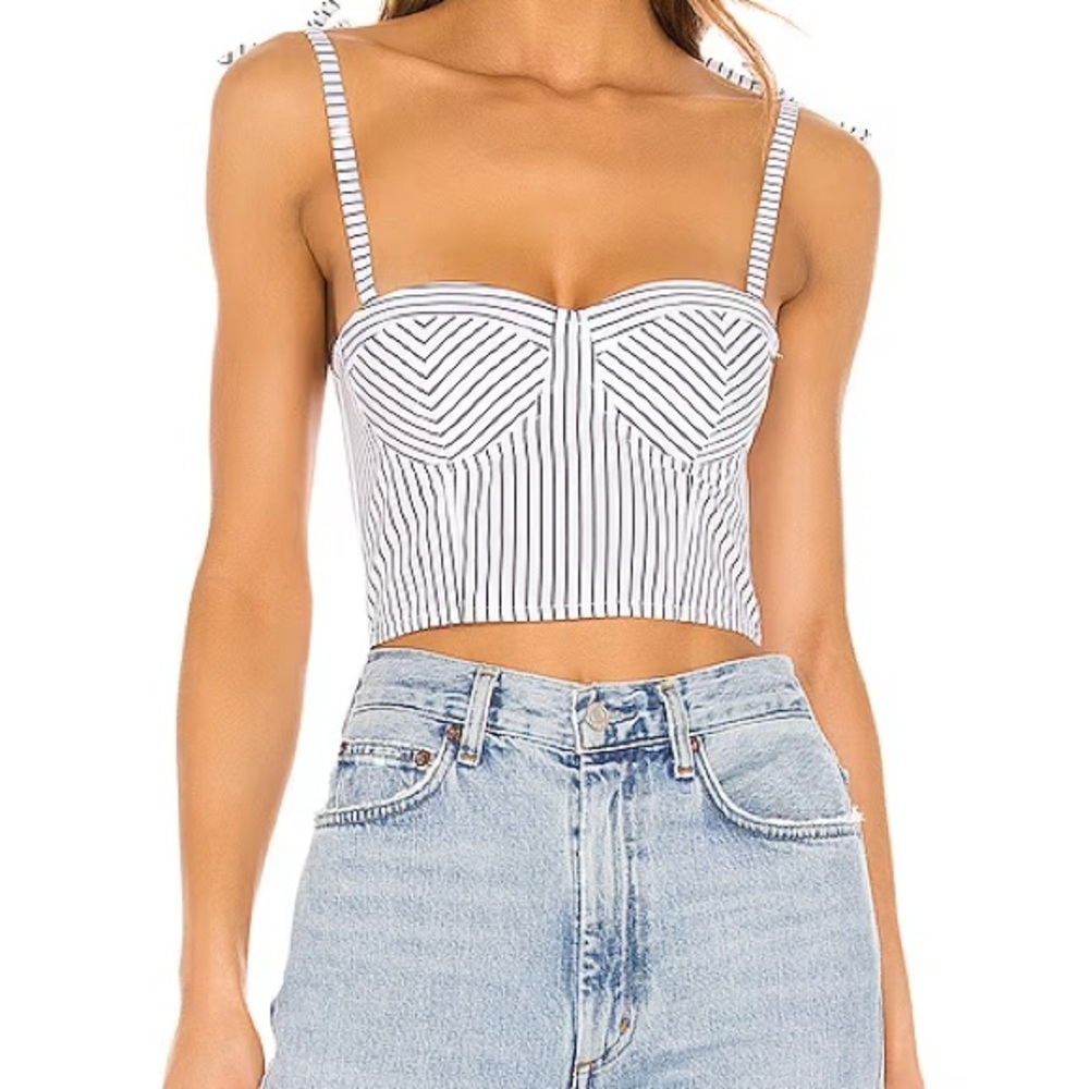 NWOT Superdown Bustier Crop Top